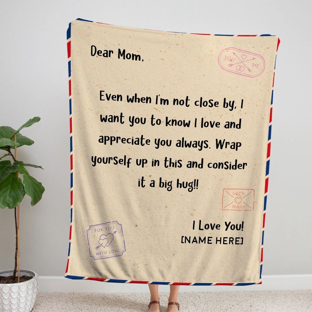 Personalized Mom Blanket ,Mothers Day Blanket.