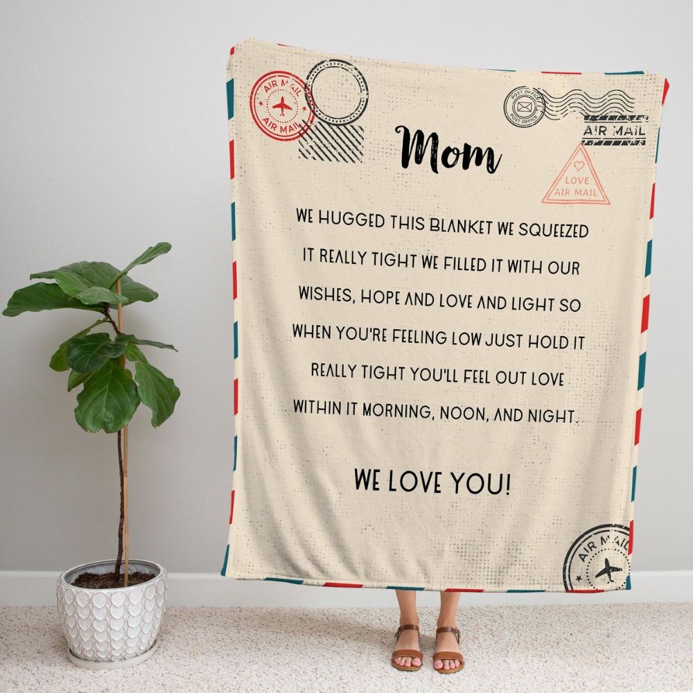 Personalized Mom Blanket,Mothers Day Blanket.