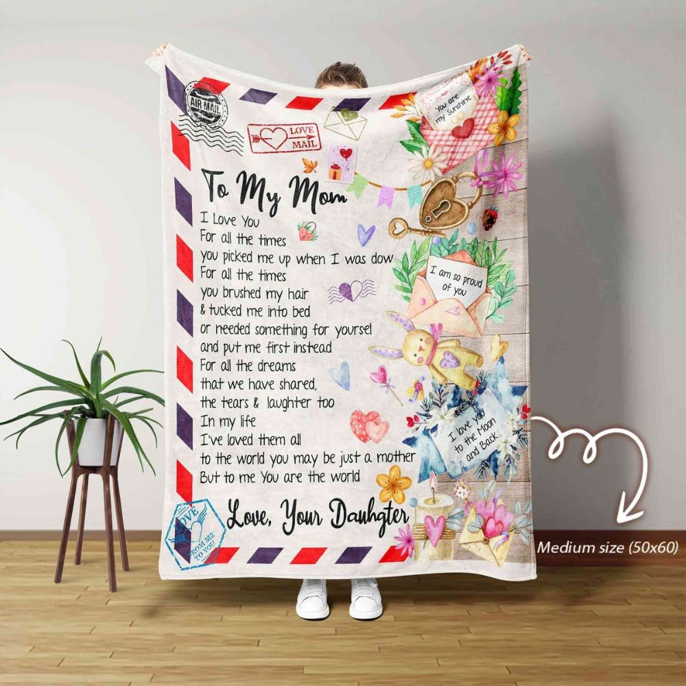 Personalized Mom Blanket ,Mothers Day Blanket.