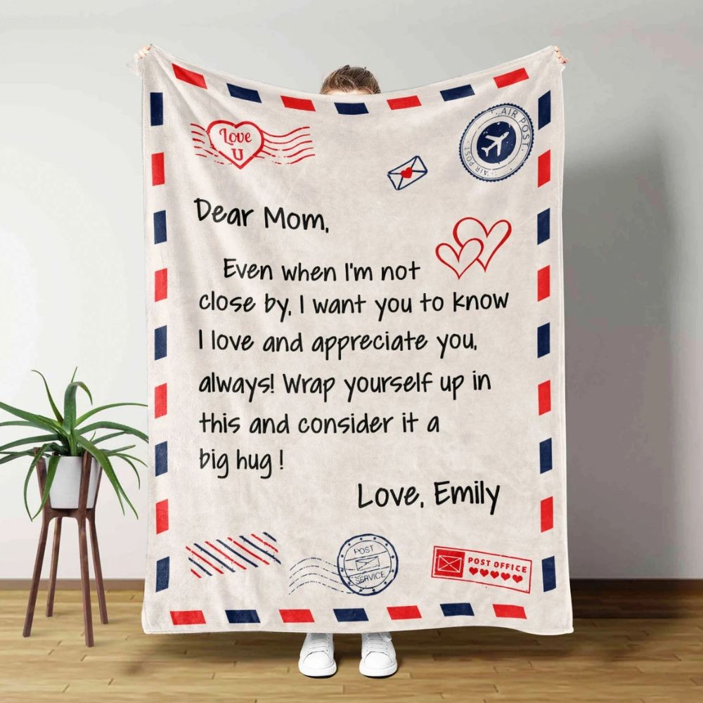 Personalized Mom Blanket ,Mothers Day Blanket.