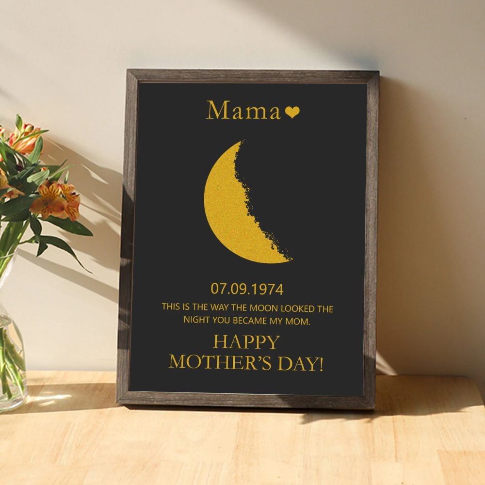 Personalised Moon Phase Print, Moon Print for Mom