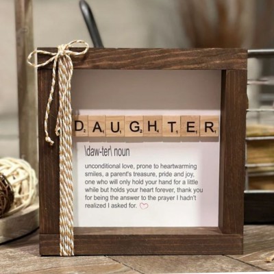 Mother's Day Décor，Daughter Definition Sign, Daughter Frame